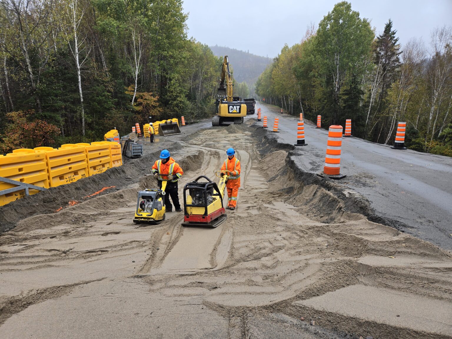 Photo du chantier de remplacement de ponceau route centrale Manic3